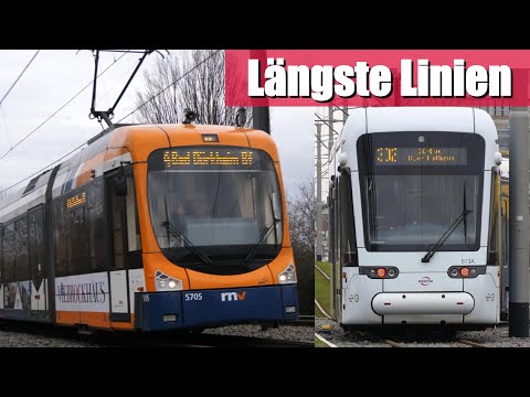 [Top 10] DAS ist die LÄNGSTE Straßenbahnlinie Deutschlands?