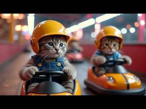 🎡Cats at the Amusement Park 🐾🎠 - Funny Cats Doing Human Things