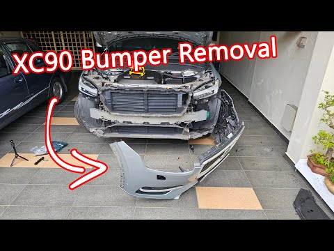 Volvo XC90 (SPA) Headlamp Washer Cover Part 3 (Front Bumper Removal)