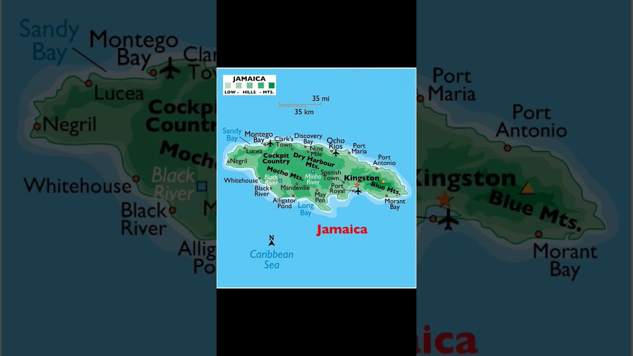 Jamaica map