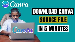 Canva Source File | How to Download Source File From Canva  #canva #photoshop
