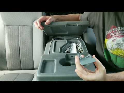 How to install a Ford F-150 center console lid latch 2011 2012 2013 2014 2015 2016 2017 2018