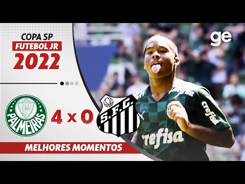 Gols e lances de Palmeiras x Santos