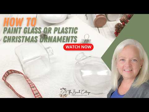 DIY Painted Clear Glass or Plastic Christmas Ornaments