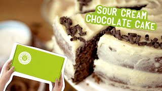 sour cream chocolate cake with box mix