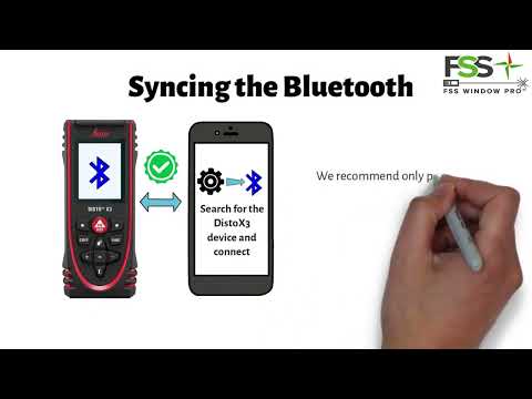 The Leica DISTO X3 Syncing the Bluetooth