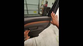 2025 Subaru Forester rear door panel/sweep removal.