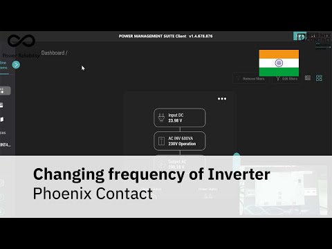 Part of a video titled How to change output frequency of Inverter - YouTube