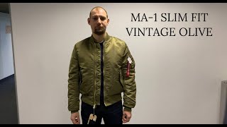Куртка Бомбер Alpha Industries MA-1 SLIM FIT