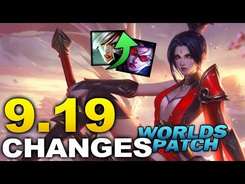 WORLDS PATCH! Massive new changes coming soon in Patch 9.19