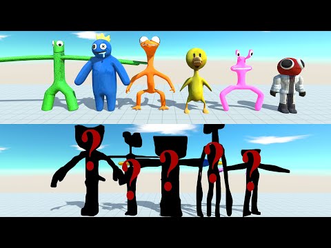 Which Team Will Win? Random Team Fight Rainbow Friends - Animal Revolt Battle Simulator