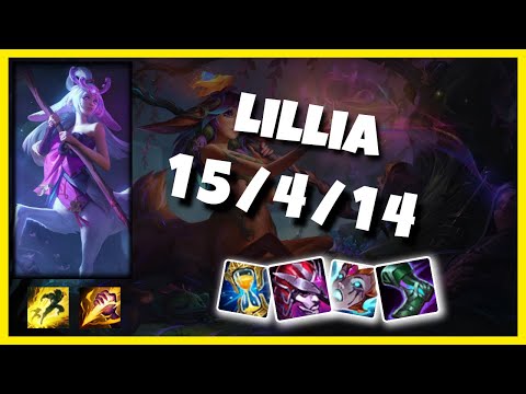 Lillia vs Graves EU Challenger JUNGLE (15/4/14) Gameplay Replay - Patch 10.23