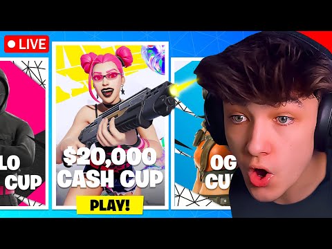 🔴LIVE! - $20,000 DUO TOURNAMENT in FORTNITE!