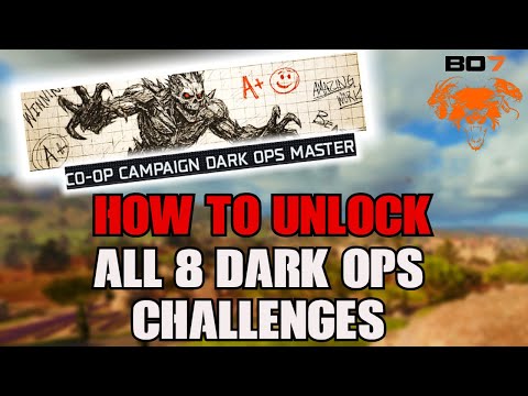 How to unlock all campaign *DARK OPS CHALLENGES* and get the dark ops mastery reward
