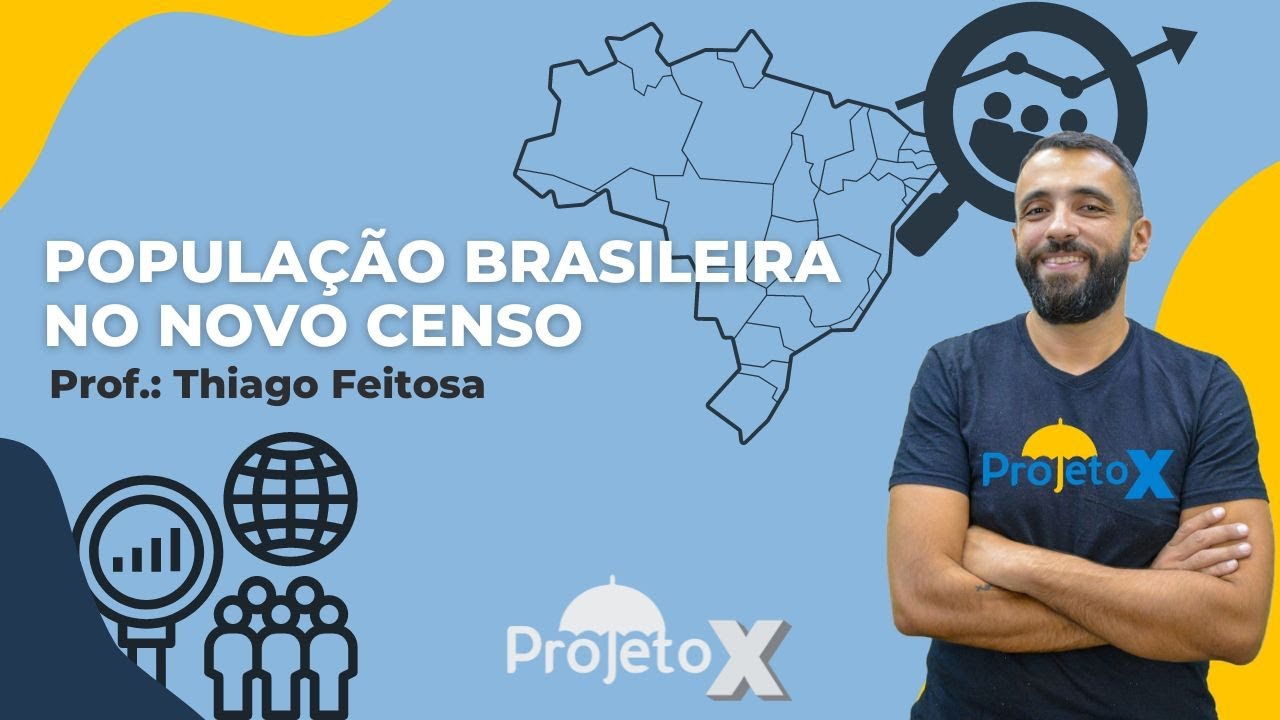 POPULAÇÃO BRASILEIRA e o NOVO CENSO | GEOGRAFIA | Prof.: THIAGO FEITOSA | Ao Vivo