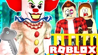 Roblox Family - CREEPY CLOWN TRAPS US IN A ROOM! WE MUST ESCAPE!! (Roblox Roleplay)