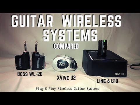Guitar Wireless Comparison - Boss WL20 vs Xvive U2 vs Line 6 G10