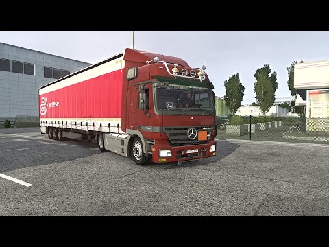 Euro Truck Simulator 2 | ETS2 1.47 | Mercedes Benz Actros MP2 V6 | Toulouse (F) to  Bourges (F)