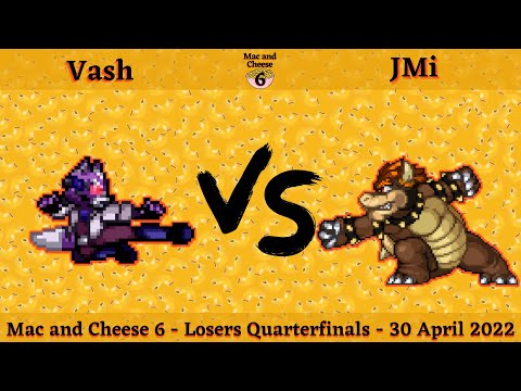 Mac and Cheese 6: Losers Quarterfinals - Vash (Fox) vs JMi (Bowser) - SSF2 Tournament