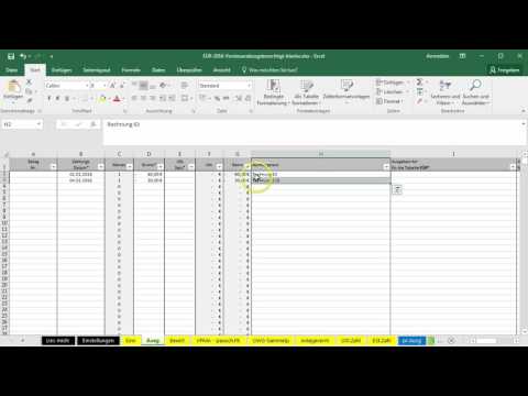 Daten aus Starmoney in Excel-Vorlage-EÜR importieren