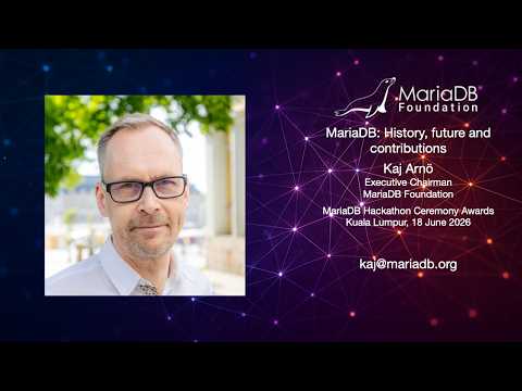 Video Thumbnail: MariaDB: History, future and contributions