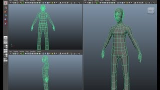 Maya Character modeling tutorial, part 1 - The Body