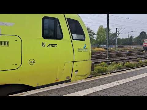 Ausfahrt RE15 Emden Hbf mit Stadler FLIRT3 💙