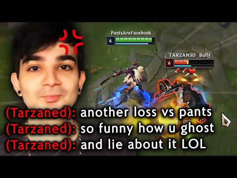 TARZANED JUST CAN'T HANDLE LOSING TO ME