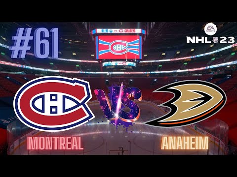 NHL 23 SEZÓNA - MONTREAL #61 | MONTREAL CANADIENS VS ANAHEIM DUCKS | PS5