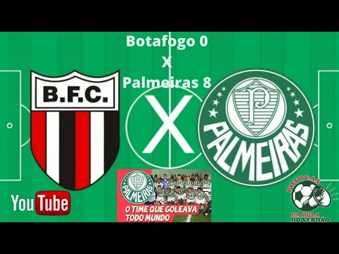 BOTAFOGO-SP 0 X 8 PALMEIRAS. A MAQUINA VERDE DE 1996