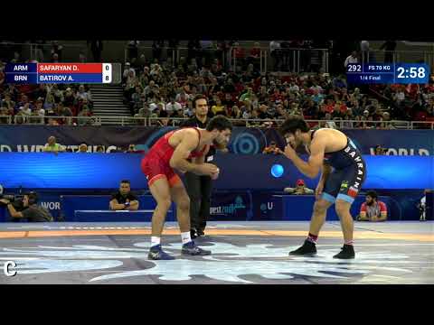 1/4 FS - 70 kg: D. SAFARYAN (ARM) v. A. BATIROV (BRN)