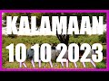 KALAMAAN 10 OCTOBER 2023