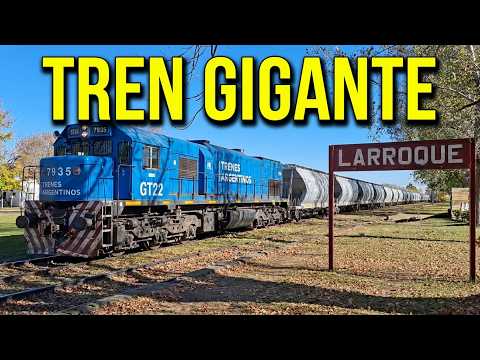 ¡PODER PURO! GT22 9003 y 7935 con Formación Gigante de Tolvas Ferrocarril Urquiza por Larroque ER