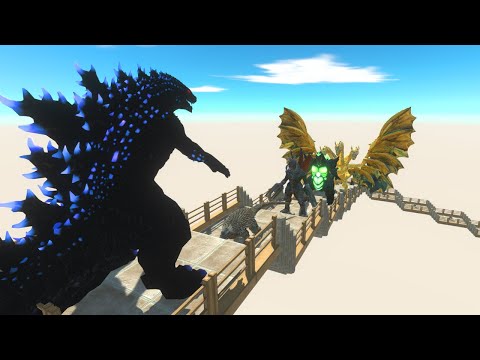 Heisei Godzilla vs Ghidorah Death Fall - Animal Revolt Battle Simulator