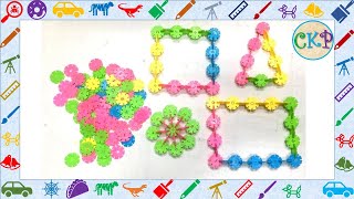 DIY for Kids - Learn Shapes by Snow Flakes Insertion Blocks | Creative Kids Park