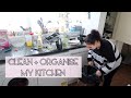 A CHAOTIC 17 MINUTES OF CLEANING + ORGANISING MY KITCHEN  | SafsLife