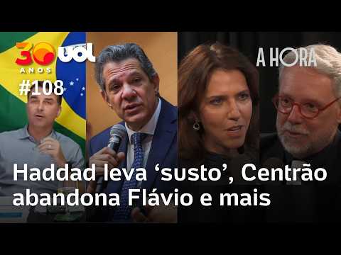 Haddad leva susto da PM, Flávio Bolsonaro abandonado, Alcolumbre e Lula |A Hora com Toledo e Bilenky