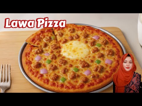 Amazing Chicken Lawa Pizza I Lava Pizza Recipe I Karachi KItchen kahani