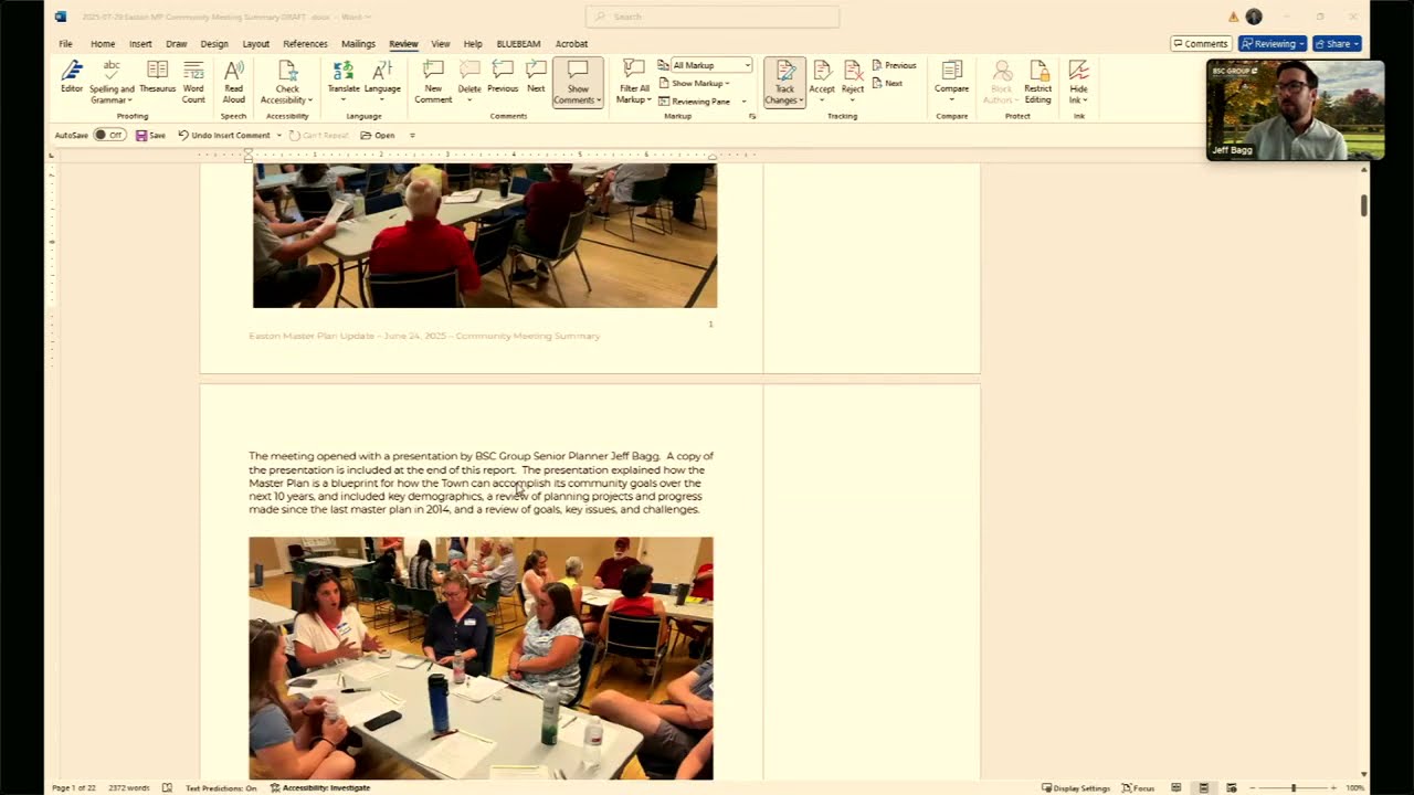 Easton Master Plan Update Committee - 7/29/25
