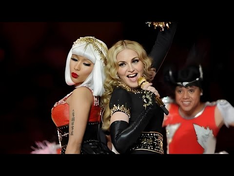 Madonna FT. Nicki Minaj & M.IA - Give Me All Your Luvin' (at Super Bowl Halftime Show) 2012