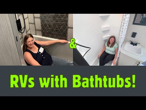 3 RVs with Bathtubs Inside! (2025 RVs with Soaking Tubs)