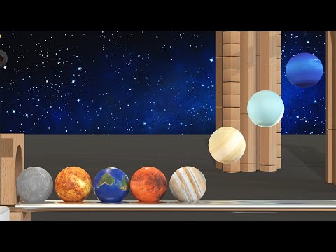 Compare planets size Marble Run Race  Learn about the 8 planets in the solar system  for kids