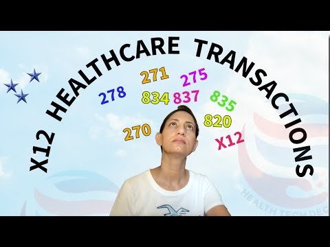 How are EDI X12 Transactions exchanged in the Healthcare workflow