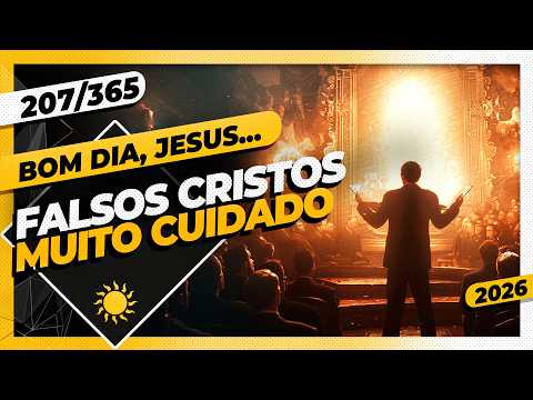 FALSOS CRISTOS: MUITO CUIDADO – Bom dia, Jesus! 207/365 (2026)