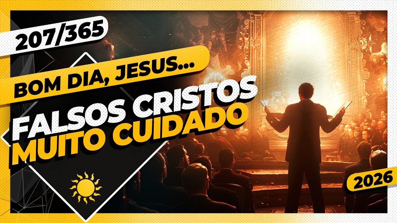 FALSOS CRISTOS: MUITO CUIDADO - Bom dia, Jesus! 207/365 (2026)