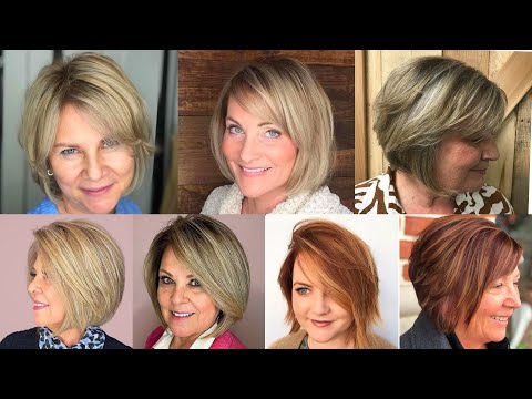 Best Short Hairstyles For Women Over 50 // Blonde Hair...