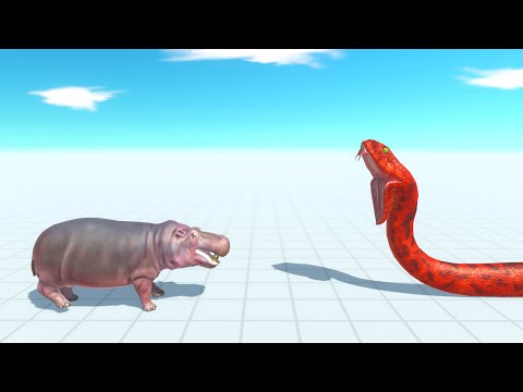 Remastered HIPPOPOTAMUS vs EVERY UNIT - Animal Revolt Battle Simulator