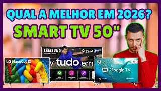 QUAIS SÃO AS 3 MELHORES SMART TV DE 50” PARA 2026? TV 50 POLEGADAS MAIS RECOMENDADAS