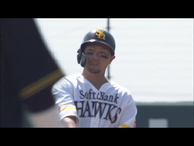 【ファーム】ホークス・中村晃 実戦復帰後初打点となる2点タイムリー2ベースヒット!! 2019/5/15 H-T(ファーム)