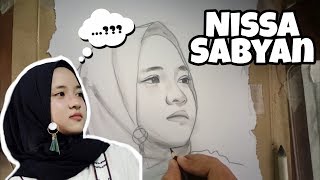 Download lagu Menggambar wajah NISSA SABYAN tanpa penghapus ( part 3 ) mp3